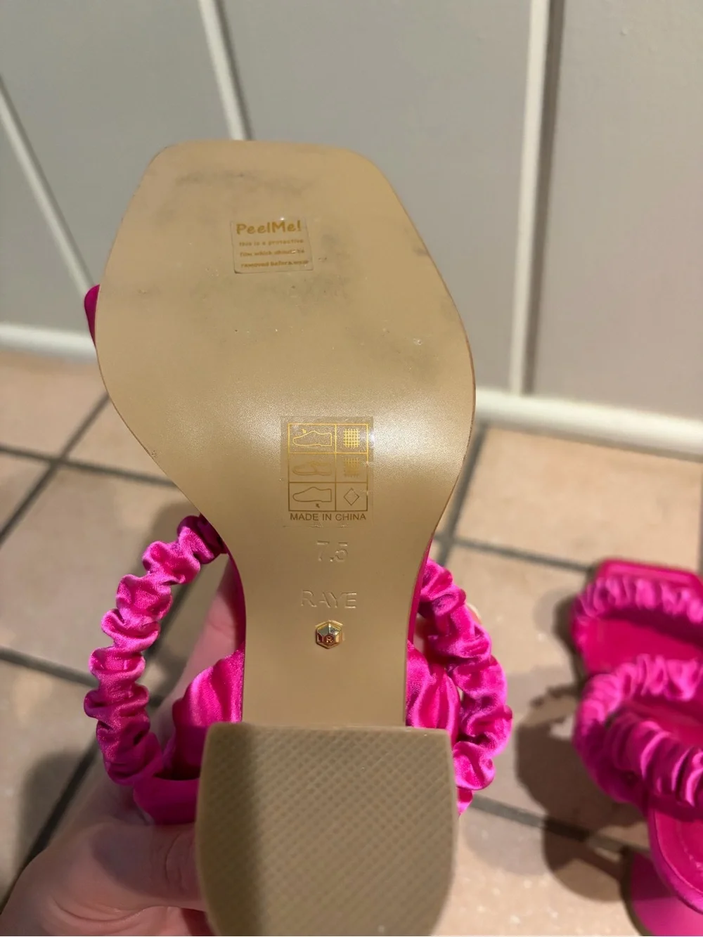 RAYE Kia Heel in Hot Pink